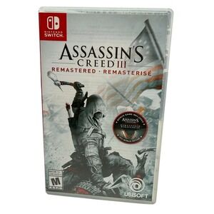 Ubisoft Assassins Creed III Remastered Nintendo Switch Video Game Complete WORKS